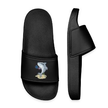 Raquette de tennis Hai - Claquettes enfant - noir - Devant