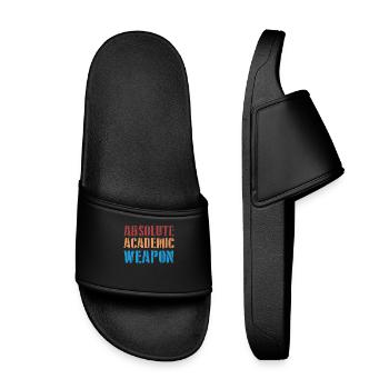Students Absolute Academic Weapon - Kids’ Pool Sliders - black - Front
