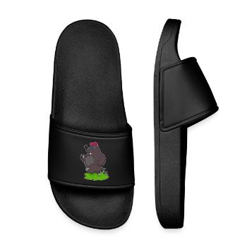 Jogging Taupe Sports de jogging - Claquettes enfant - noir - Devant