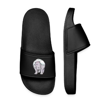 Mariage Hippo Bride - Claquettes enfant - noir - Devant
