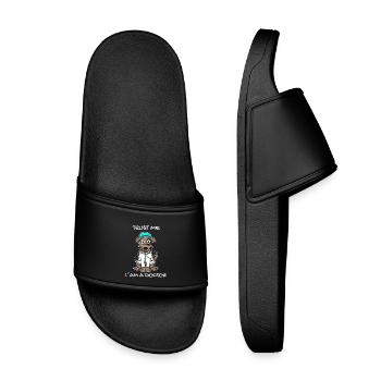 Animal Veterinarian Veterinary Medicine Gift - Kids’ Pool Sliders - black - Front