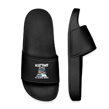 Les comptables acattants travaillent leurs actifs - Claquettes enfant - noir - Devant