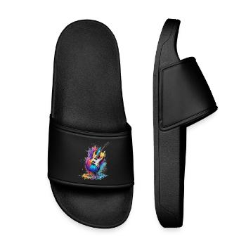 Guitare - Claquettes enfant - noir - Devant