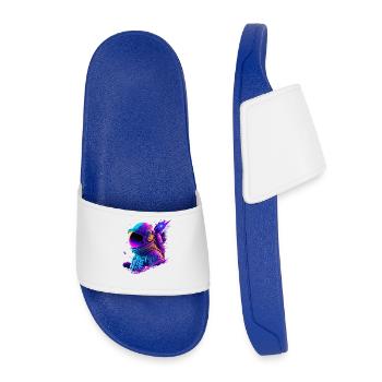 Synthwave Astronaute Space Explorer - Claquettes enfant - bleu roi - Devant
