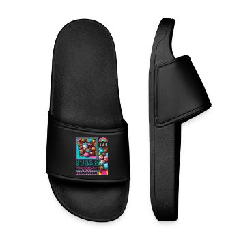 Sugar Man - Kids’ Pool Sliders - black - Front