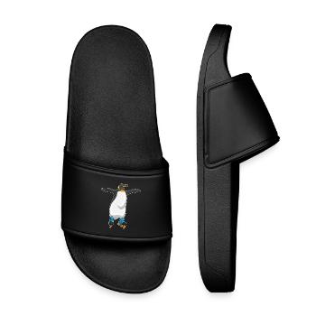 Penguin Inline skating Inline skates - Kids’ Pool Sliders - black - Front