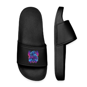 Néon Adler Synthwave Adler - Claquettes enfant - noir - Devant