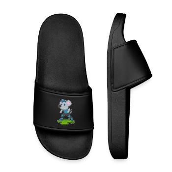 Mouse Inline skating Inline skates - Kids’ Pool Sliders - black - Front