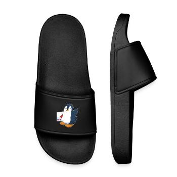Jeu de cartes de poker Penguin Poker - Claquettes enfant - noir - Devant