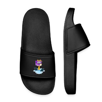 Plongée en snorkel pour plongeurs girafes - Claquettes enfant - noir - Devant