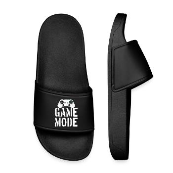 Game Mode - Kinder Badelatschen - Schwarz - Vorne