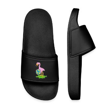 Natation Flamingo Water-polo Été - Claquettes enfant - noir - Devant