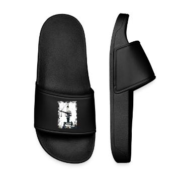 Rostock Port Liebherrr Crane - Kids’ Pool Sliders - black - Front