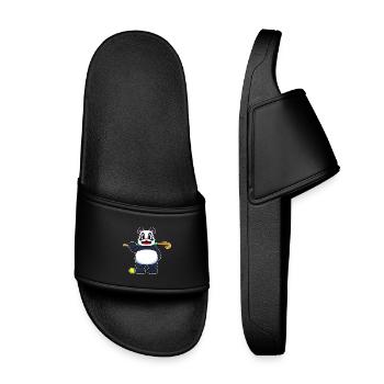 Bâton de hockey sur gazon Panda - Claquettes enfant - noir - Devant