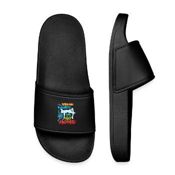 Break Dance Or Go Home - Kids’ Pool Sliders - black - Front