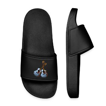 Guitar musician - Kids’ Pool Sliders - black - Front