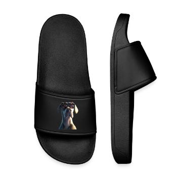 Dogue Allemand Hatz Mâle Saupacker Dogue Allemand - Claquettes enfant - noir - Devant