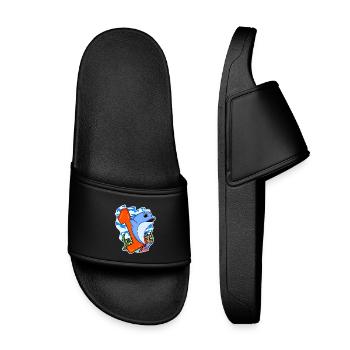 Numéro 1 Numéro Un - Motif Dauphin - Claquettes enfant - noir - Devant