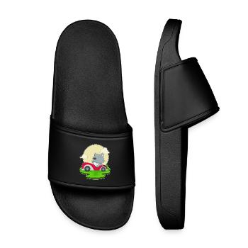 Cat Car - Kids’ Pool Sliders - black - Front