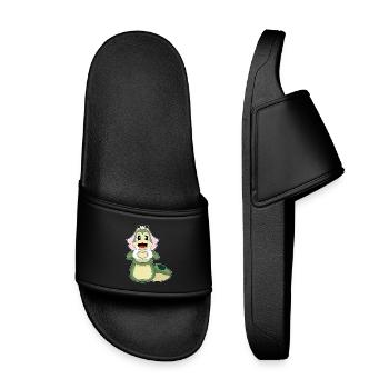 Chenille Mariage Coeur de mariée - Claquettes enfant - noir - Devant