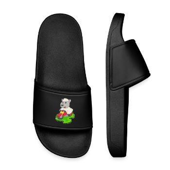 Moto mouton - Claquettes enfant - noir - Devant