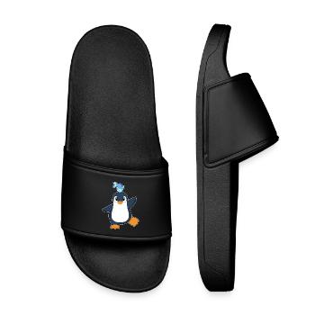 Poisson-pingouin - Claquettes enfant - noir - Devant