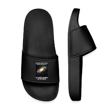 galaxie mèmes science astrophysique astrologie - Claquettes enfant - noir - Devant