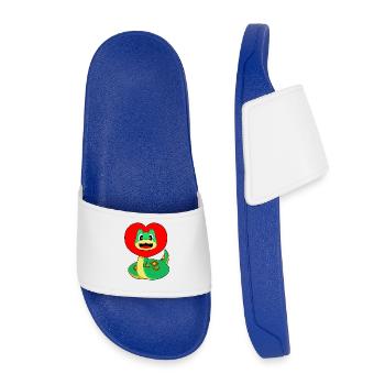 Cœur de serpent - Claquettes enfant - bleu roi - Devant