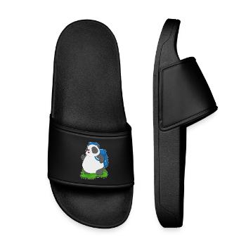 Randonnée à dos pour randonneurs panda - Claquettes enfant - noir - Devant