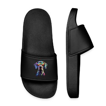 Dogue Allemand Hatz Mâle Saupacker Dogue Allemand - Claquettes enfant - noir - Devant