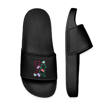 Bébés chats Enfant Tout-petits pour Enfants Chat - Claquettes enfant - noir - Devant