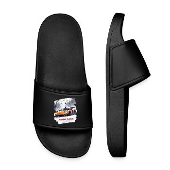 COURSE SUR NEIGE - Claquettes enfant - noir - Devant