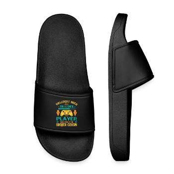 Seul enfant complet Je serai bientôt un grand cousin - Claquettes enfant - noir - Devant
