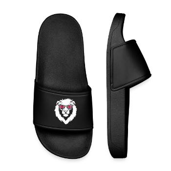 Lion du Royaume-Uni blanc - Claquettes enfant - noir - Devant