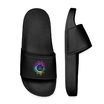 trans, fierté, LGBT, regenbogen, protégez les poupées - Claquettes enfant - noir - Devant