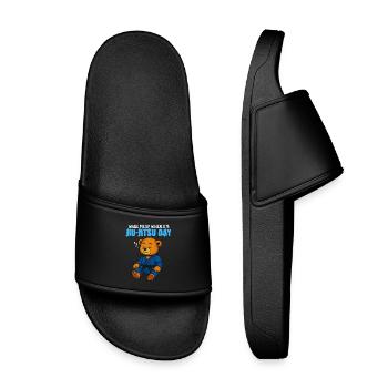 Wake Me Up When it's Jiu-Jitsu Day - Humour JJB - Claquettes enfant - noir - Devant