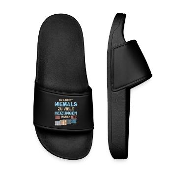 Heating Engineer Heating Construction Plumber Plumber - Kids’ Pool Sliders - black - Front