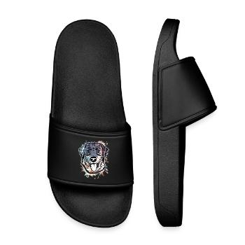 Labrador Retriever - Claquettes enfant - noir - Devant