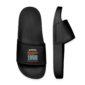 Awesome Since 1950 - Kids’ Pool Sliders - black - Front