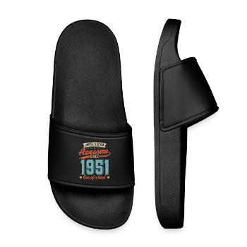 Awesome Since 1951 - Kids’ Pool Sliders - black - Front