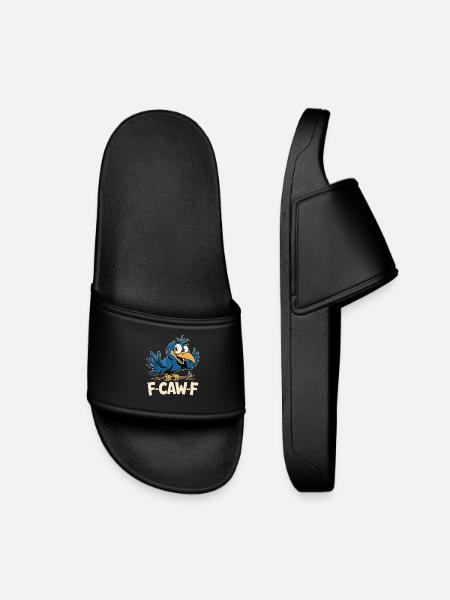 F-Caw-F Meme Crow - Claquettes enfant - noir