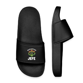 Nacho Average Jefe Cactus - Kids’ Pool Sliders - black - Front