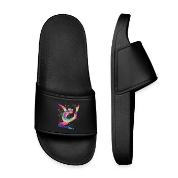 Gymnastique au sol Gymnastique artistique - Claquettes enfant - noir - Devant