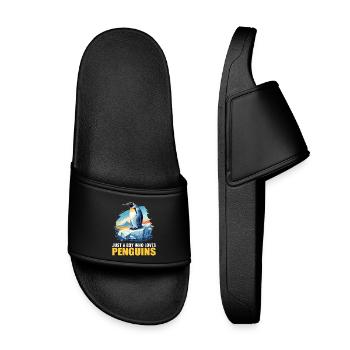 Pingouins Pingouin - Claquettes enfant - noir - Devant