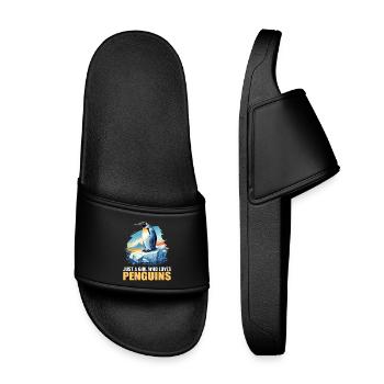 Pingouins Pingouin - Claquettes enfant - noir - Devant