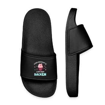 J’en ai assez : je vais faire du cupcake - Claquettes enfant - noir - Devant