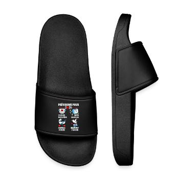bientôt Papa 2026 Annonce Humour, Futur Papa 2026 - Claquettes enfant - noir - Devant