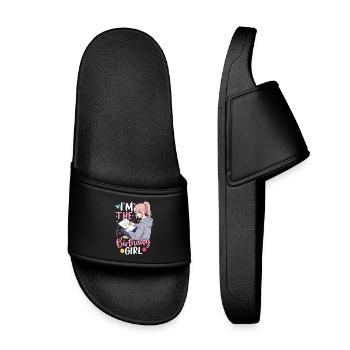 Je suis la fille d’anniversaire - Claquettes enfant - noir - Devant