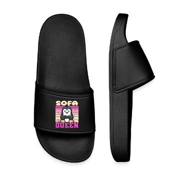 Gamer queen - Kids’ Pool Sliders - black - Front