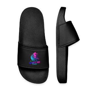Après Ski Team, Winter sports, Ski holidays, 80s - Kids’ Pool Sliders - black - Front